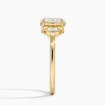 Daphne Art Deco Ring Yellow Gold 18k Oval Engagement Ring