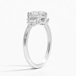 Daphne Art Deco Ring Platinum Princess Engagement Ring
