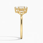 Daphne Art Deco Ring Yellow Gold 18k Princess Engagement Ring