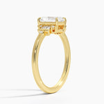 Daphne Art Deco Ring Yellow Gold 18k Radiant Engagement Ring