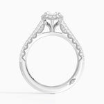 Tacori Petite Crescent Classic Bloom Diamond Ring Platinum Oval Engagement Ring