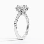 Tacori Petite Crescent Bloom Diamond Ring Platinum Emerald Engagement Ring