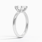Fairmined 2mm Six-Prong Solitaire Ring White Gold 18k Marquise Engagement Ring