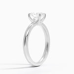 Fairmined 2mm Solitaire Ring White Gold 18k Oval Engagement Ring