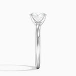 Fairmined 2mm Solitaire Ring White Gold 18k Oval Engagement Ring