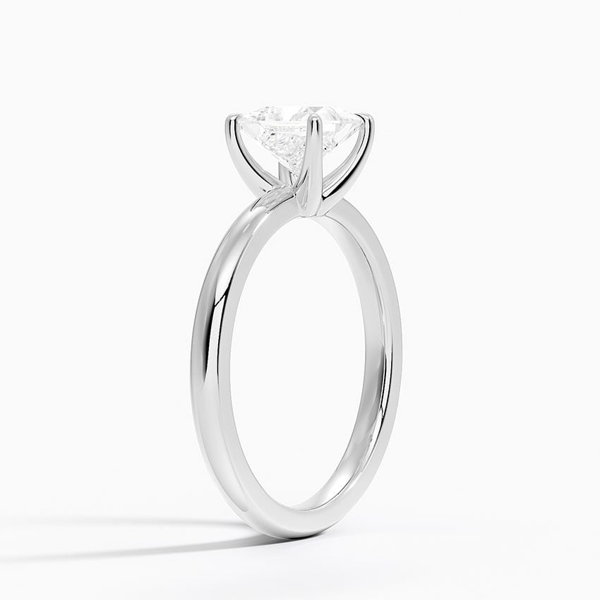 Fairmined 2mm Solitaire Ring White Gold 18k Princess Engagement Ring