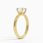 Fairmined 2mm Solitaire Ring Yellow Gold 18k Round Engagement Ring