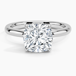 Fairmined 2mm Solitaire Ring White Gold 18k Cushion Engagement Ring
