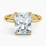Fairmined 2mm Solitaire Ring Yellow Gold 18k Radiant Engagement Ring