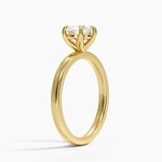 Fairmined Perfect Fit Solitaire 2mm Ring Yellow Gold 18k Heart Engagement Ring