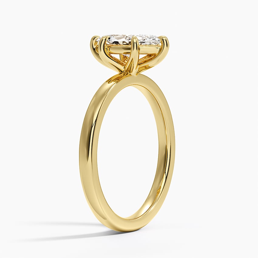 Fairmined Perfect Fit Solitaire 2mm Ring Yellow Gold 18k Marquise Engagement Ring