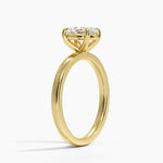 Fairmined Perfect Fit Solitaire 2mm Ring Yellow Gold 18k Oval Engagement Ring