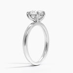 Fairmined Perfect Fit Solitaire 2mm Ring White Gold 18k Pear Engagement Ring