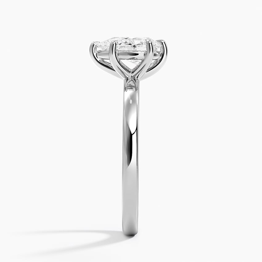 Fairmined Perfect Fit Solitaire 2mm Ring White Gold 18k Pear Engagement Ring