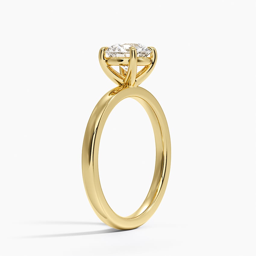 Fairmined Perfect Fit Solitaire 2mm Ring Yellow Gold 18k Round Engagement Ring