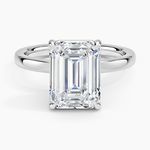 Fairmined Perfect Fit Solitaire 2mm Ring White Gold 18k Emerald Engagement Ring