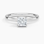 Fairmined Perfect Fit Solitaire 2mm Ring White Gold 18k Princess Engagement Ring