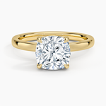 Fairmined Perfect Fit Solitaire 2mm Ring Yellow Gold 18k Cushion Engagement Ring