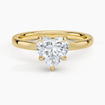 Fairmined Perfect Fit Solitaire 2mm Ring Yellow Gold 18k Heart Engagement Ring