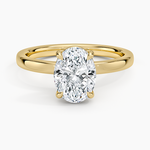 Fairmined Perfect Fit Solitaire 2mm Ring Yellow Gold 18k Oval Engagement Ring