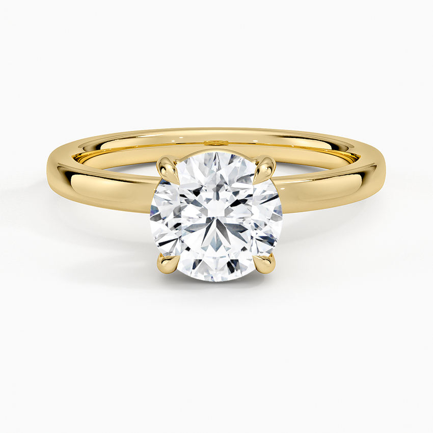 Fairmined Perfect Fit Solitaire 2mm Ring Yellow Gold 18k Round Engagement Ring