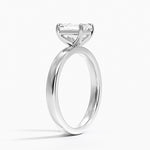 Fairmined Perfect Fit Solitaire 2.5mm Ring White Gold 18k Emerald Engagement Ring