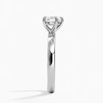 Fairmined Perfect Fit Solitaire 2.5mm Ring White Gold 18k Heart Engagement Ring