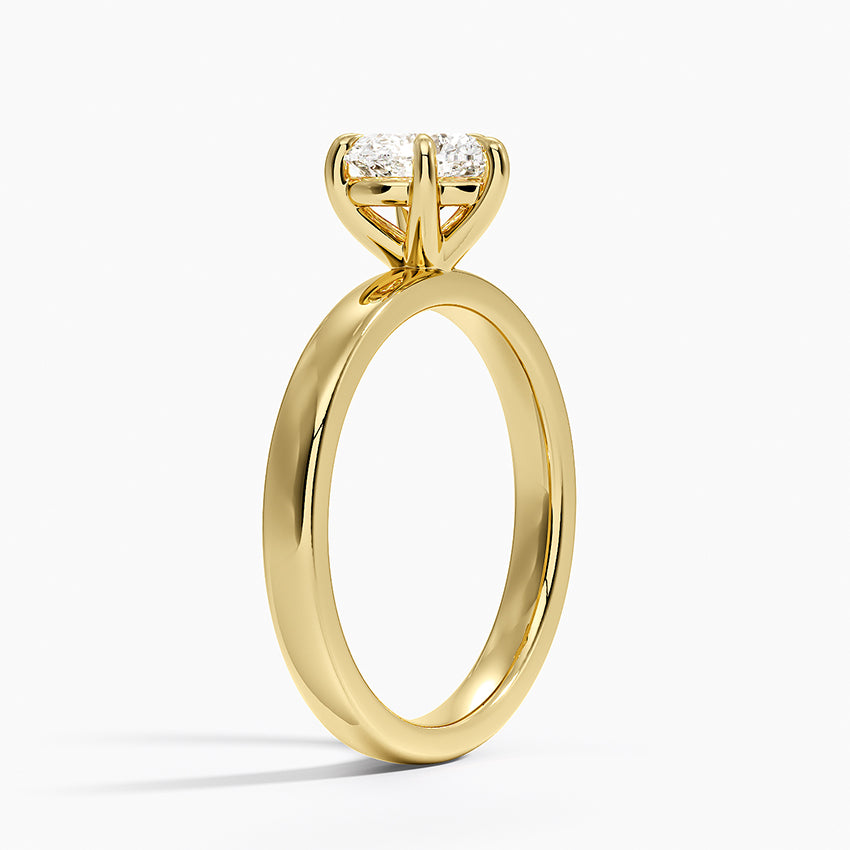 Fairmined Perfect Fit Solitaire 2.5mm Ring Yellow Gold 18k Heart Engagement Ring