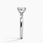 Fairmined Perfect Fit Solitaire 2.5mm Ring White Gold 18k Oval Engagement Ring