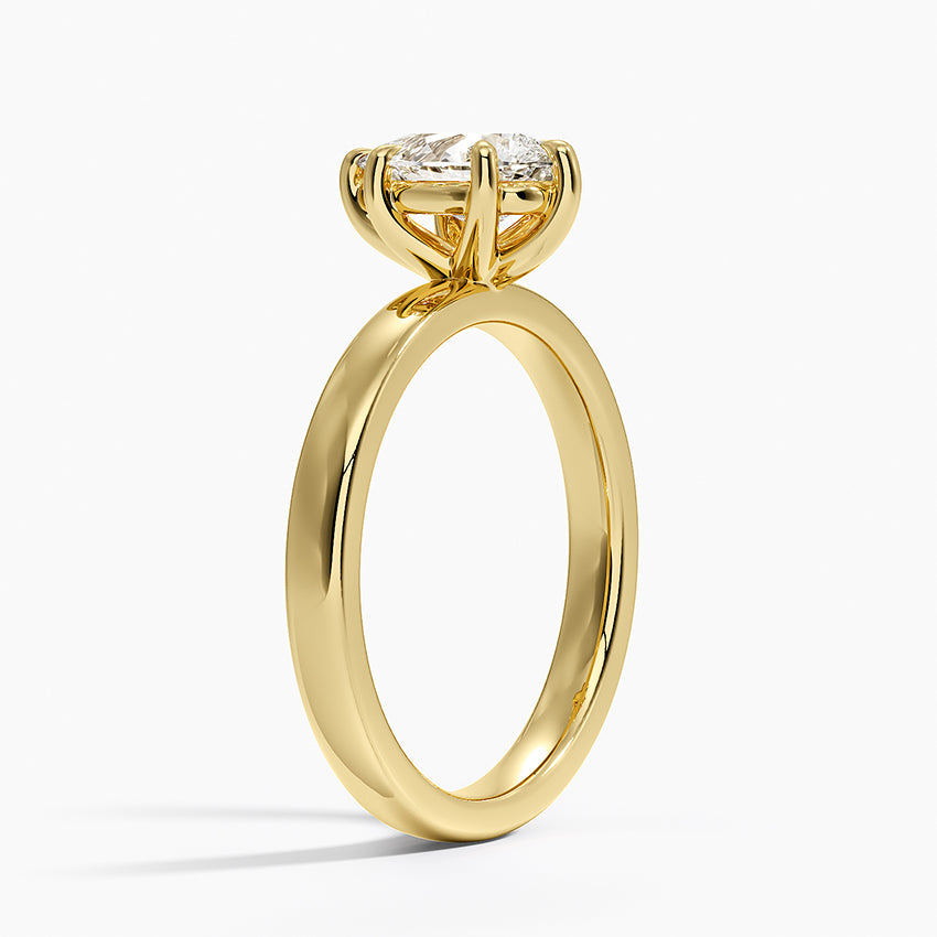 Fairmined Perfect Fit Solitaire 2.5mm Ring Yellow Gold 18k Pear Engagement Ring