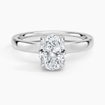 Fairmined Perfect Fit Solitaire 2.5mm Ring White Gold 18k Oval Engagement Ring