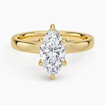 Fairmined Perfect Fit Solitaire 2.5mm Ring Yellow Gold 18k Marquise Engagement Ring