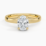 Fairmined Perfect Fit Solitaire 2.5mm Ring Yellow Gold 18k Oval Engagement Ring