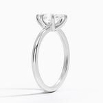 Fairmined 1.5mm Six-Prong Solitaire Ring White Gold 18k Marquise Engagement Ring