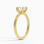 Fairmined 1.5mm Six-Prong Solitaire Ring Yellow Gold 18k Pear Engagement Ring