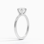 Fairmined 1.5mm Six-Prong Solitaire Ring White Gold 18k Round Engagement Ring