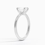 Fairmined 1.5mm Comfort Fit Ring White Gold 18k Emerald Engagement Ring