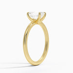 Fairmined 1.5mm Comfort Fit Ring Yellow Gold 18k Emerald Engagement Ring