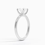 Fairmined 1.5mm Comfort Fit Ring White Gold 18k Princess Engagement Ring