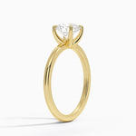 Fairmined 1.5mm Comfort Fit Ring Yellow Gold 18k Round Engagement Ring