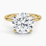 Fairmined 1.5mm Comfort Fit Ring Yellow Gold 18k Round Engagement Ring