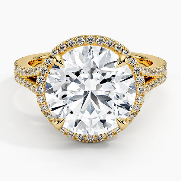 Fortuna Halo Diamond Engagement Ring