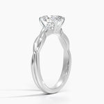Twisted Vine Solitaire Ring Platinum Oval Engagement Ring