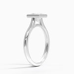 Luna 2mm Bezel Ring Platinum Princess Engagement Ring