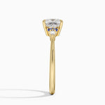 Nadia Sapphire and Diamond Ring Yellow Gold 18k Princess Engagement Ring