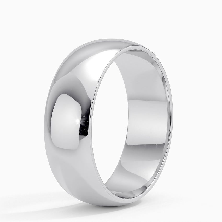 Comfort Fit 7mm Wedding Ring Platinum Wedding Band