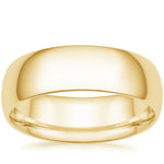 Comfort Fit 7mm Wedding Ring Yellow Gold 18k Wedding Band