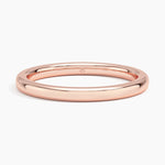 Comfort Fit Wedding Ring Rose Gold 18k 2mm Wedding Band