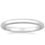 Comfort Fit Wedding Ring Platinum 2mm Wedding Band