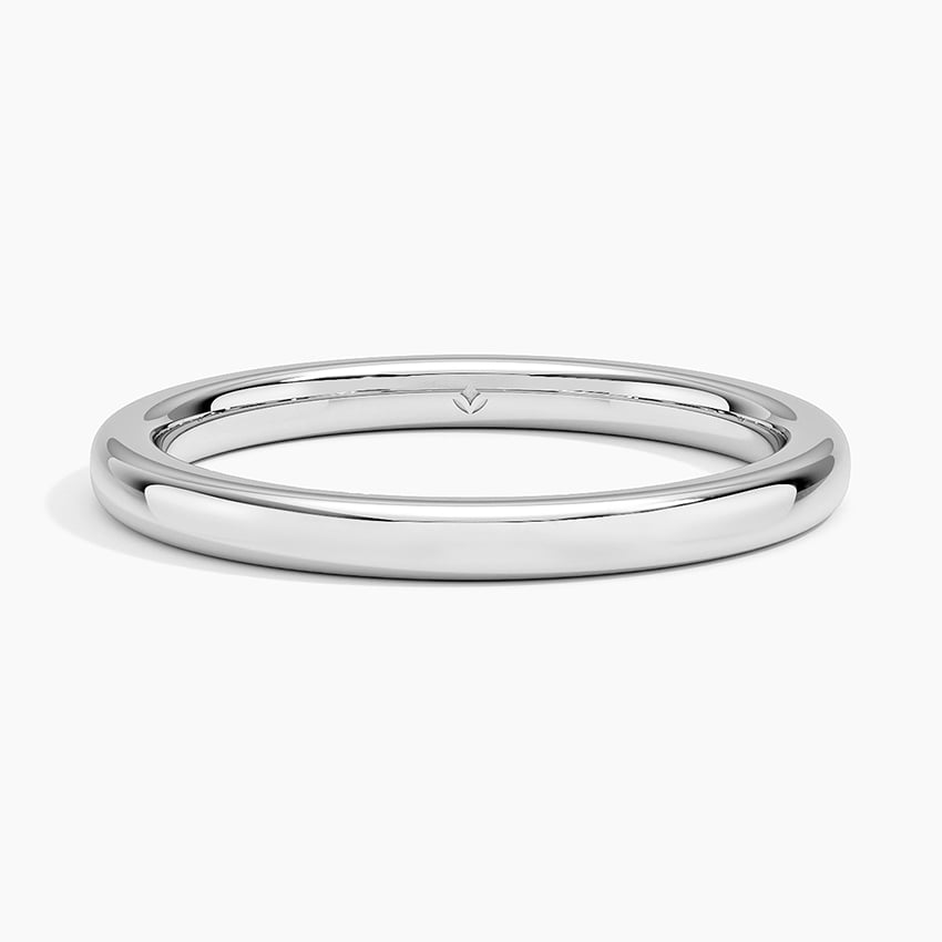 Comfort Fit Wedding Ring Platinum 2mm Wedding Band